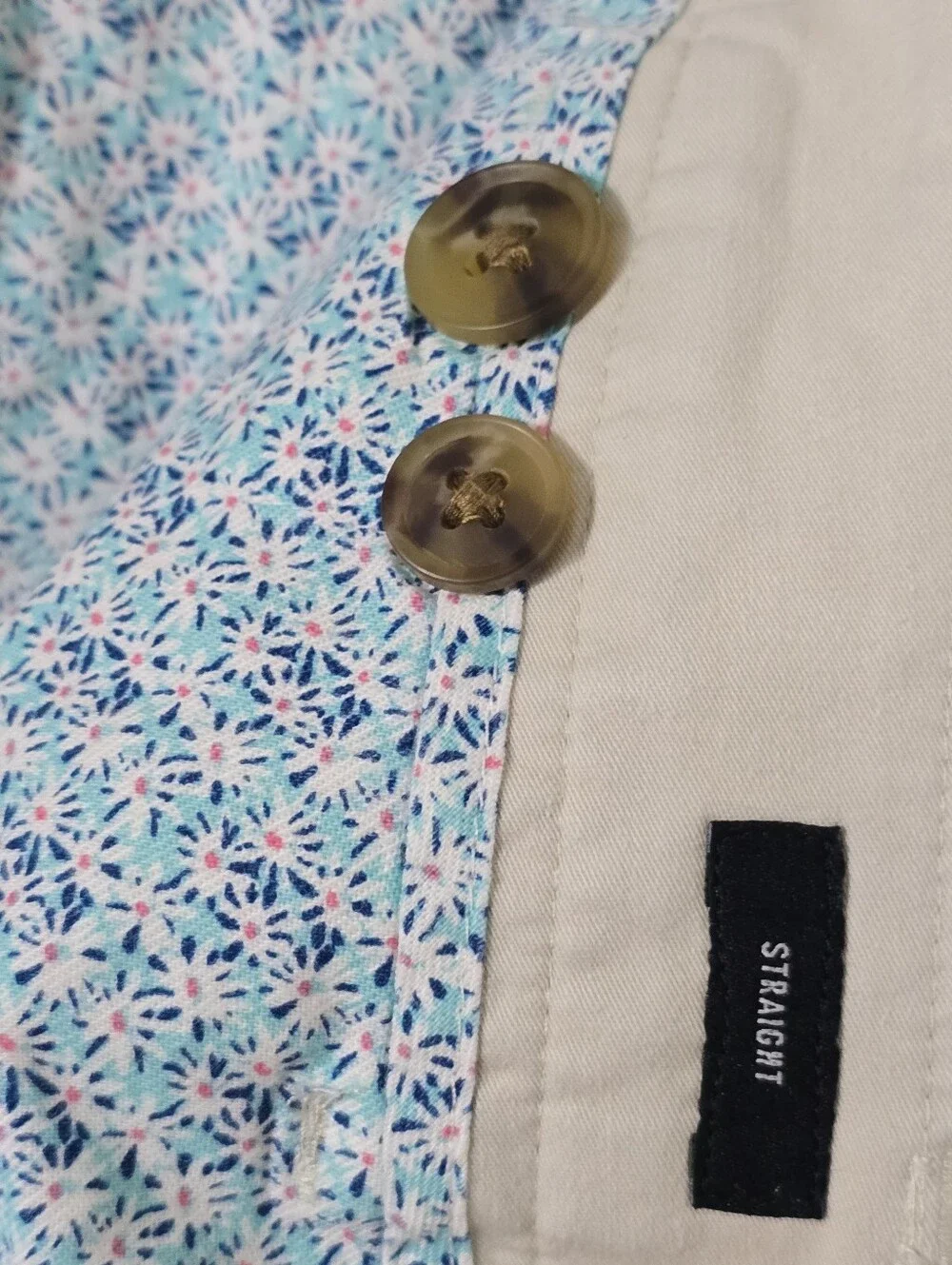 35x30 Bonobos Flat Front Chino Pants Straight Leg Beige Stretch Casual Office